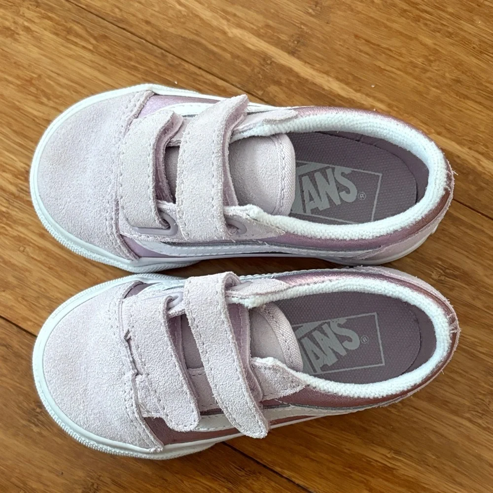 Vans Toddler Lavender/Pink Velcro Sneakers, NWOT - Picture 5 of 7